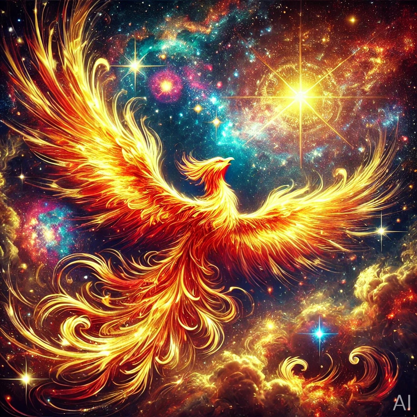 Yinyang Phoenix – USB + Digital Download (5 Cosmic Balance Art Prints)