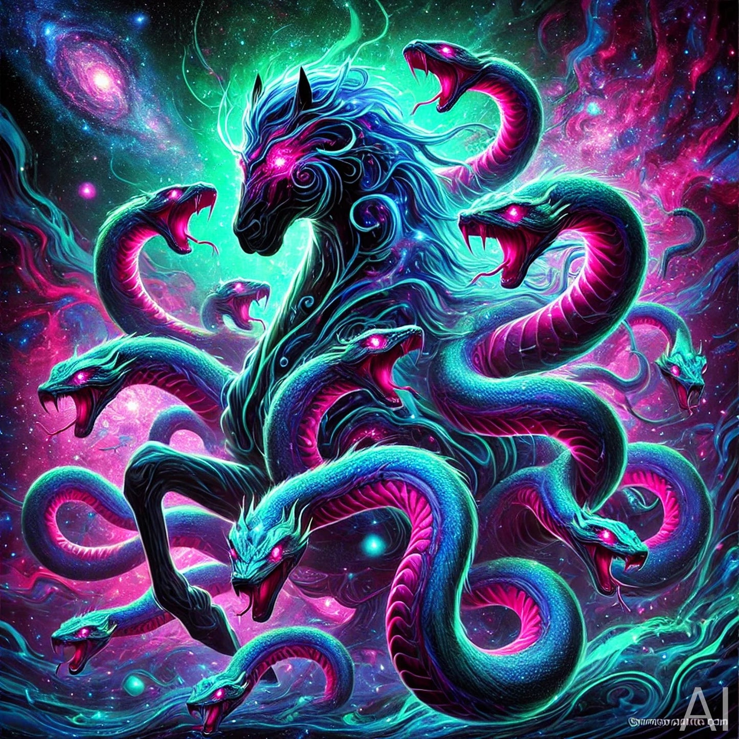 Medusa Snake Hair Fantasy Art – 5 Mythical Creature Digital Prints (High-Resolution ZIP Download)