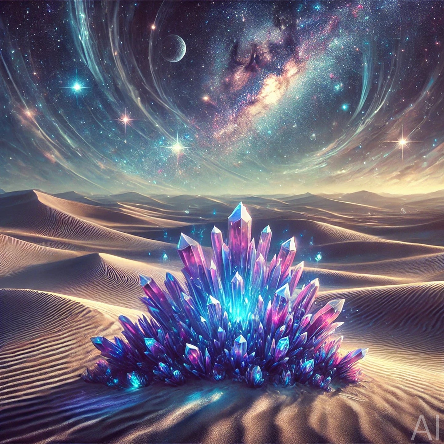 Crystal Growth – 5 Surreal Desert Bloom Digital Art Prints (High-Resolution ZIP Download)
