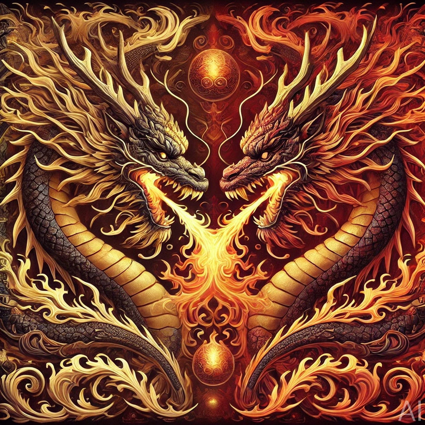 5 Fiery Dragon Artworks – USB + Digital Download (High-Resolution Mythical Beast JPGs)
