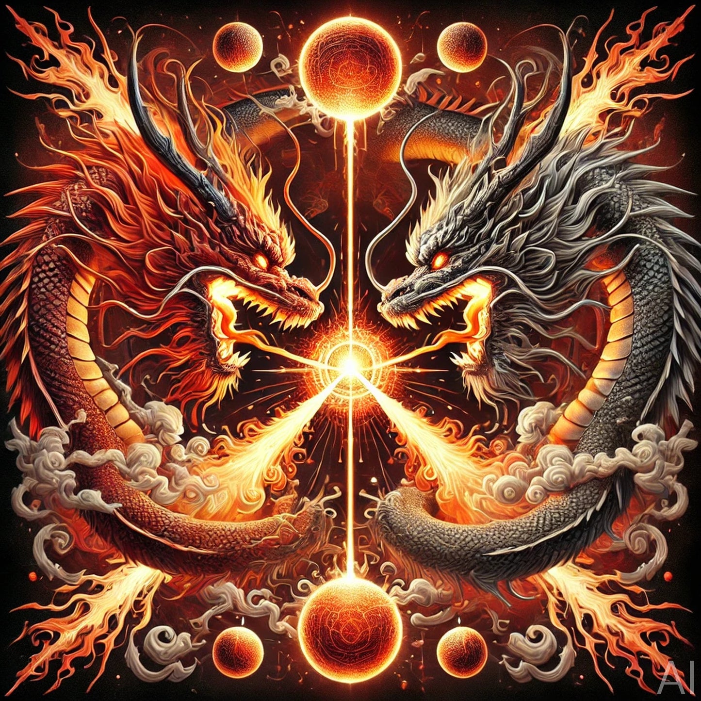 5 Fiery Dragon Artworks – USB + Digital Download (High-Resolution Mythical Beast JPGs)