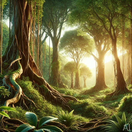 Enchanted Forest Roots – 5 Tree & Nature JPGs on USB Drive + Instant Digital Download