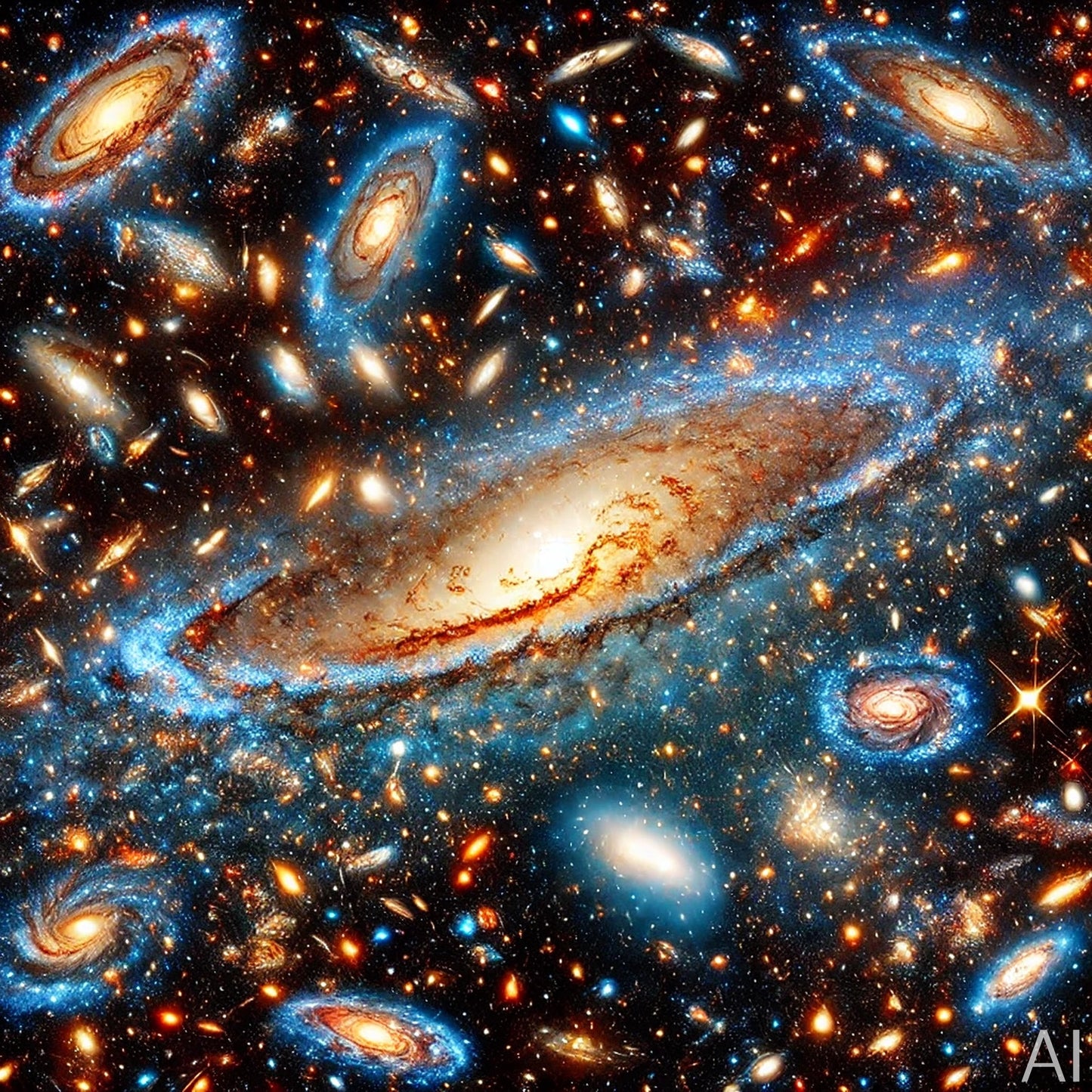 SpaceProj Galaxies – USB + Digital Download (5 Galaxy JPG Art Prints)