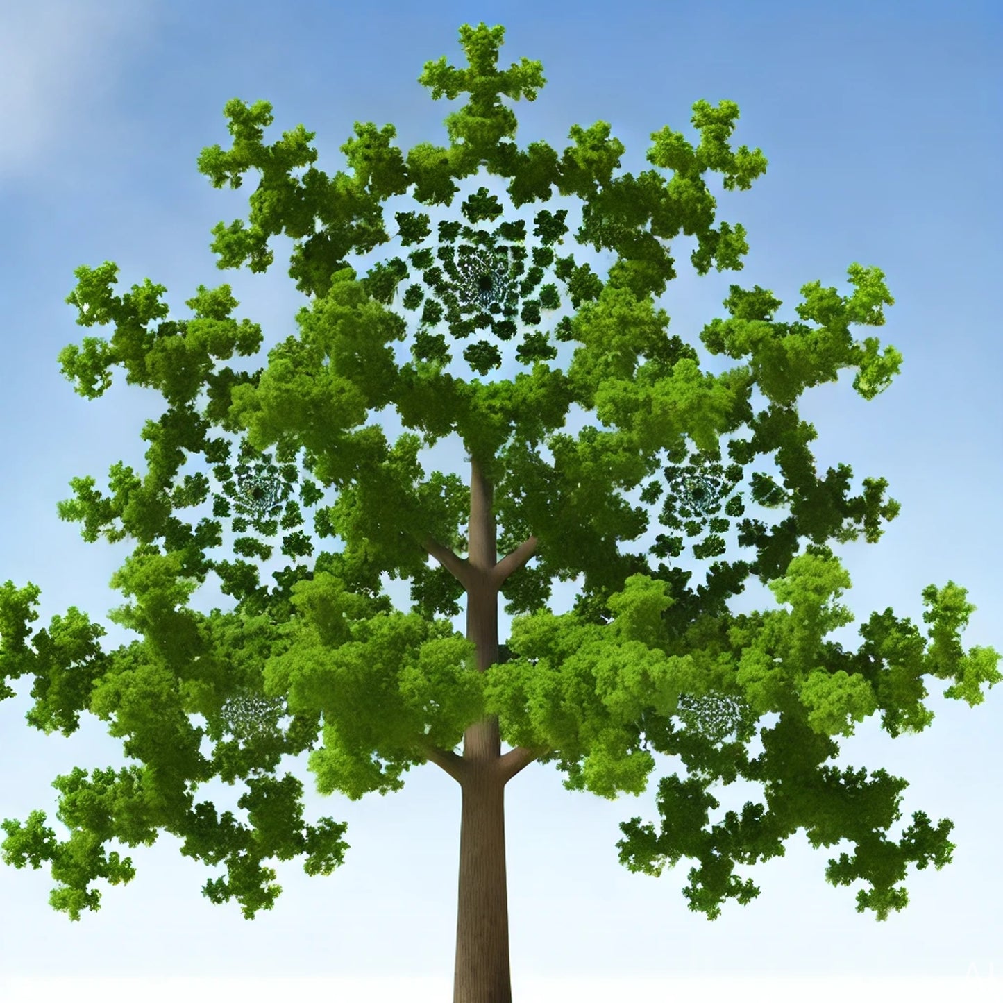 Fractal Math Trees – USB + Digital Download (5 Nature Geometry JPG Art Prints)