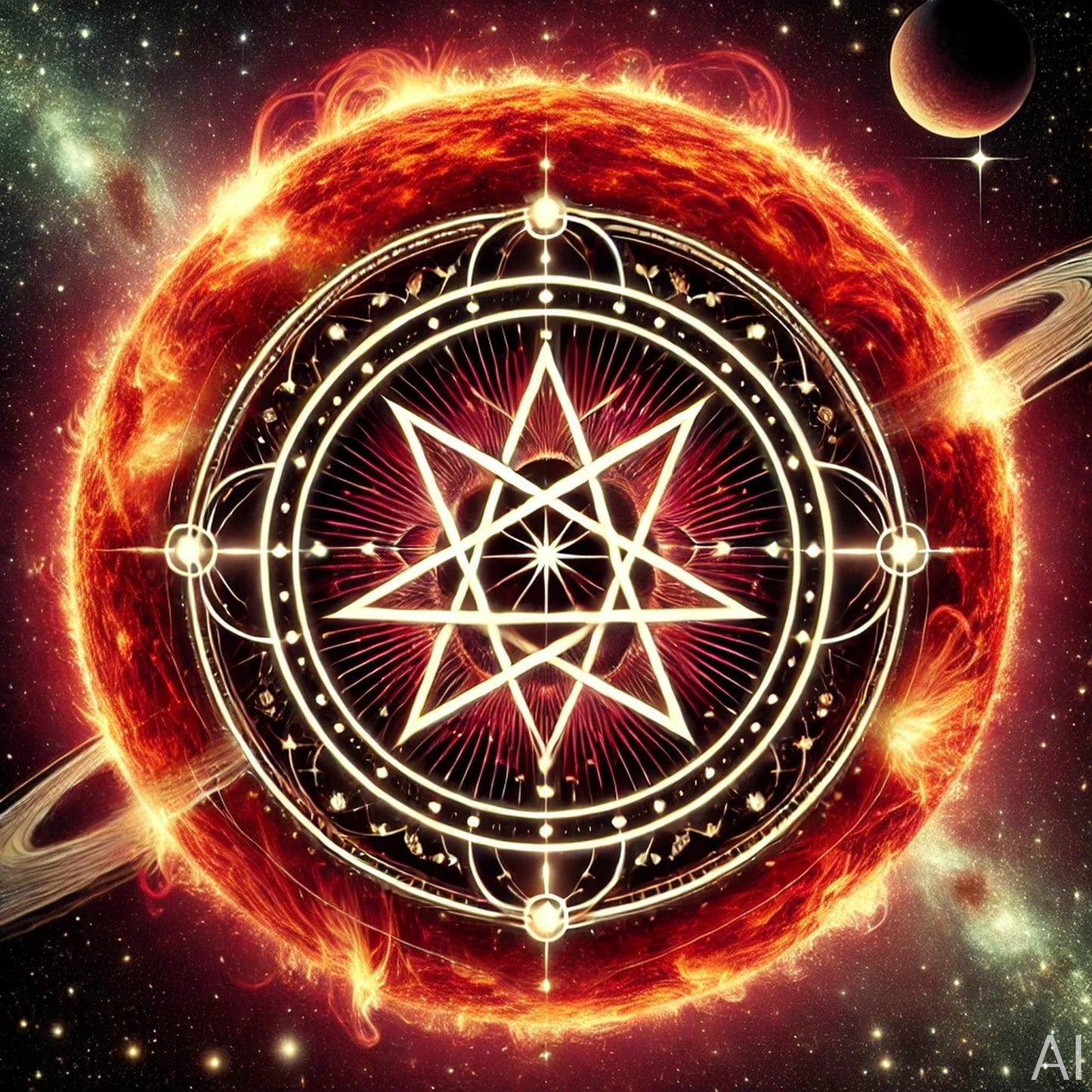 Pentagram Betelgeuse – USB + Digital Download (5 Celestial Ritual Mandala Prints)
