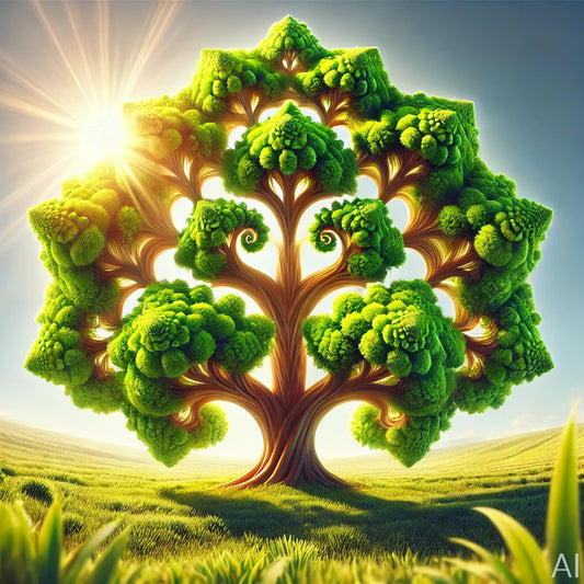 Spiral Tree Patterns – 5 Mathematical Nature-Inspired Art Prints | Instant Digital Download