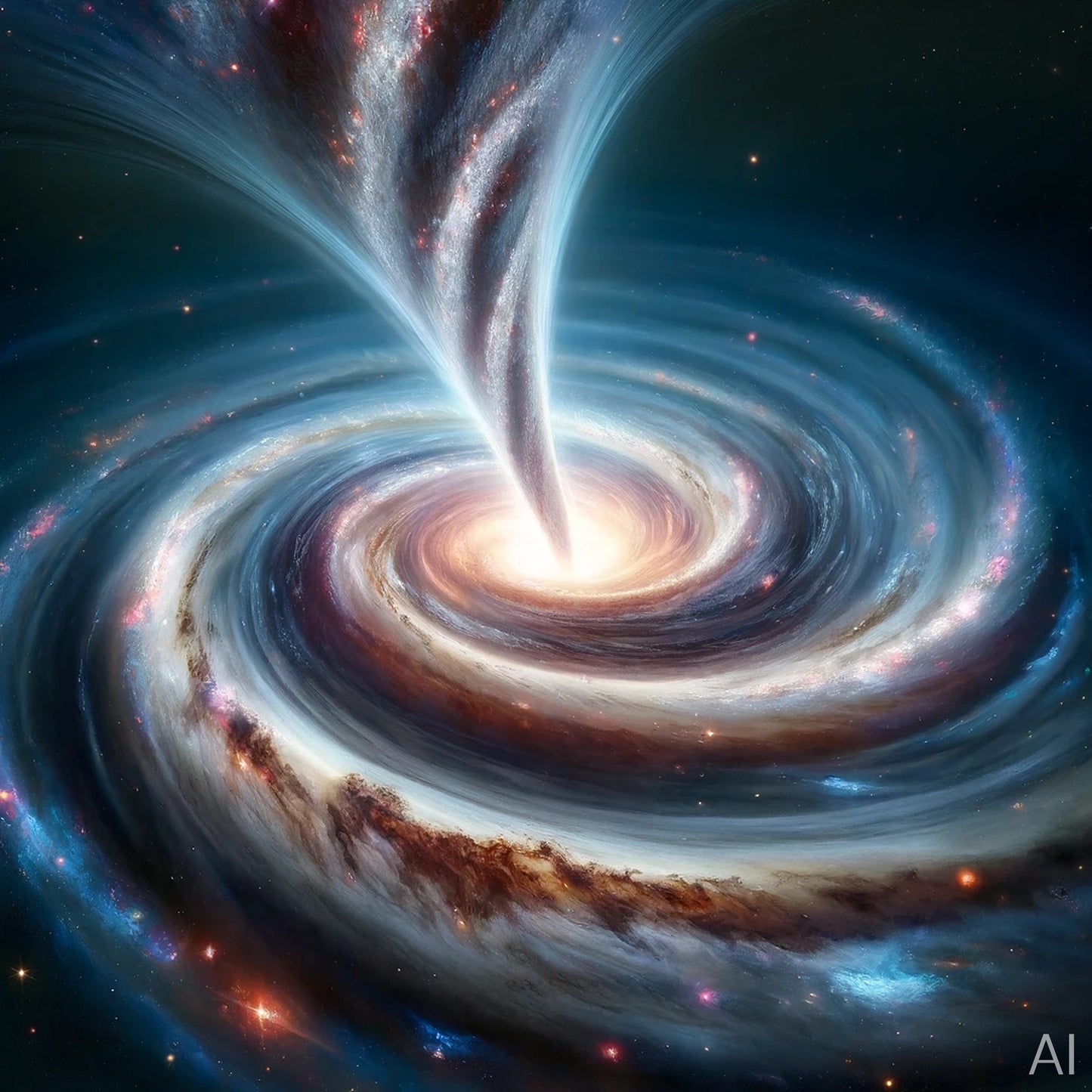 Starrysky Funnel – USB + Digital Space Art Set (5 Abstract Vortex JPGs)