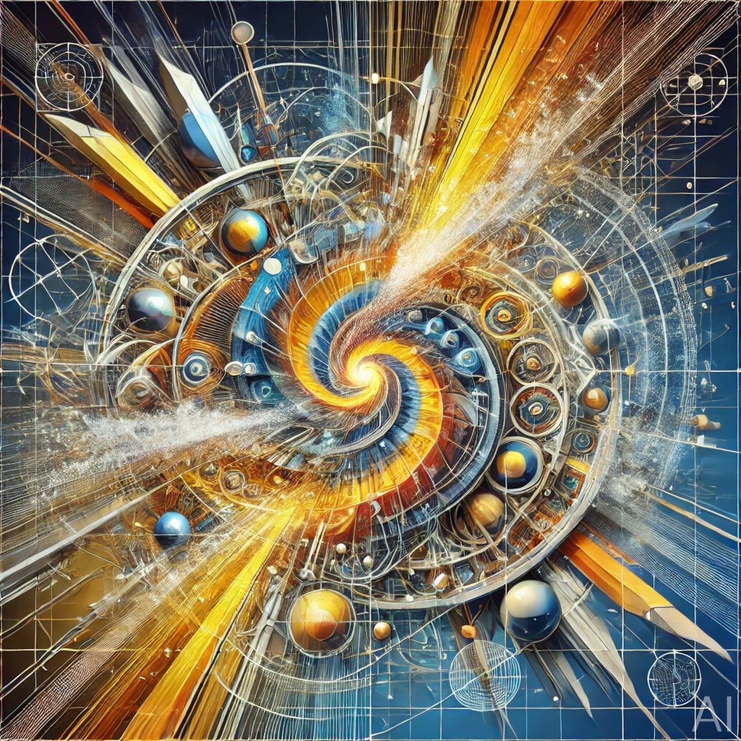 Bender Decomposition – 5 Futuristic Geometry JPG Artworks (ZIP File Download)