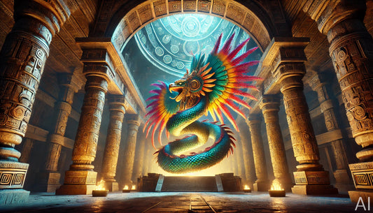 Quetzalcoatl – USB + Digital Download (5 Mythic Serpent God Art Prints)