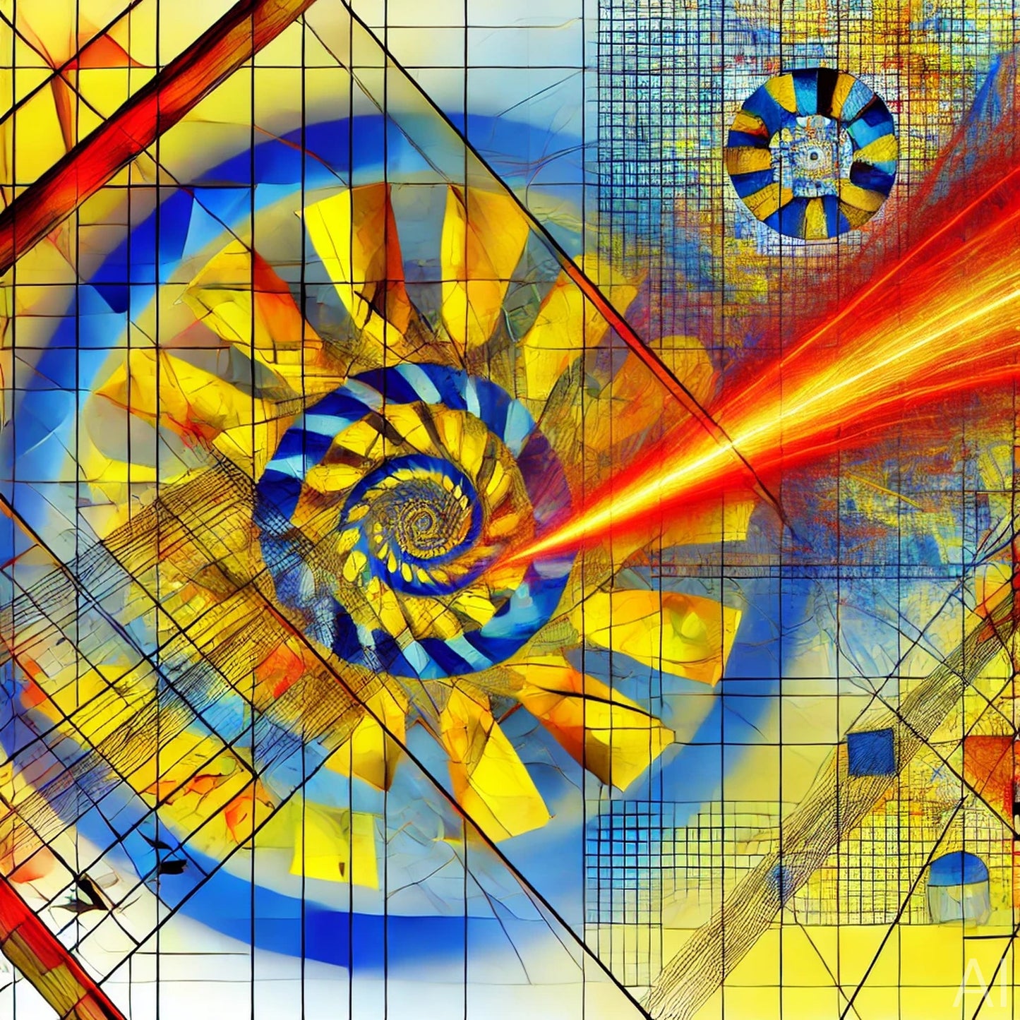 Bender Decomposition – 5 Futuristic Geometry JPG Artworks (ZIP File Download)