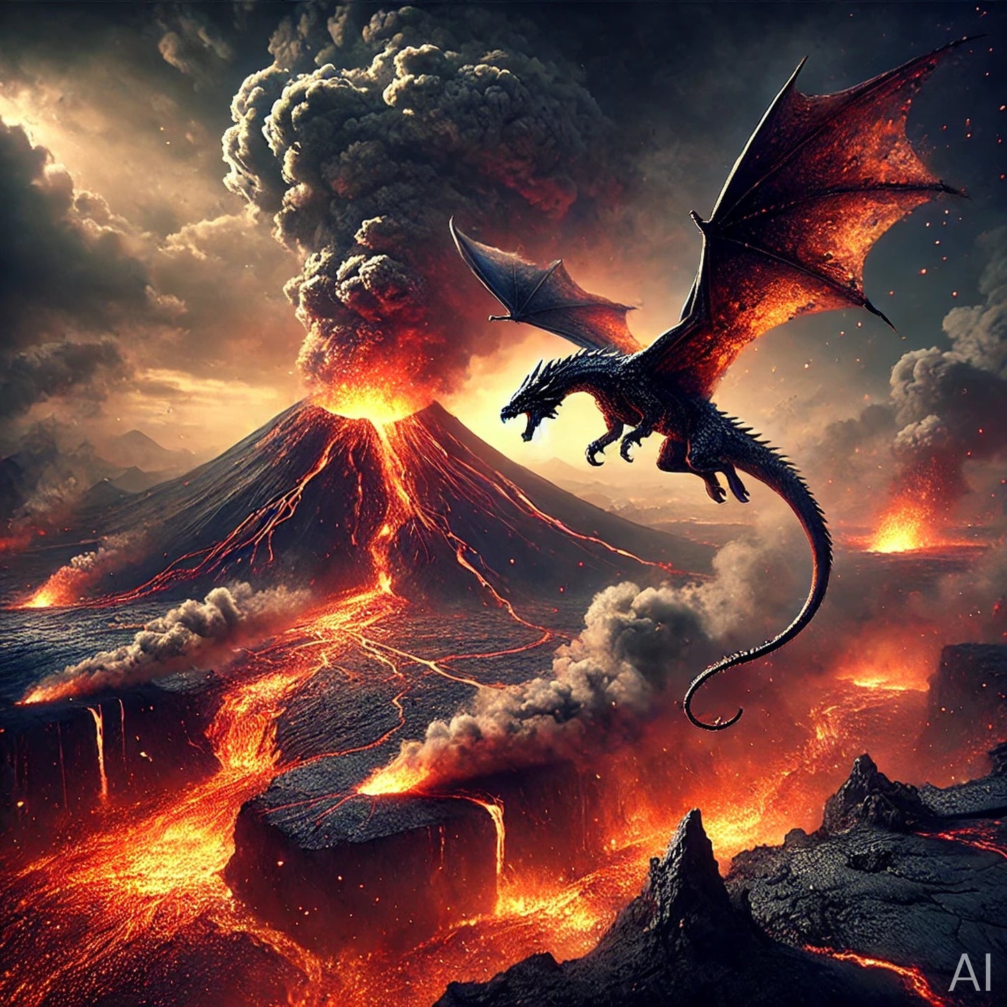 Wicked Dragons Carousel – 5 Infernal Digital Artworks