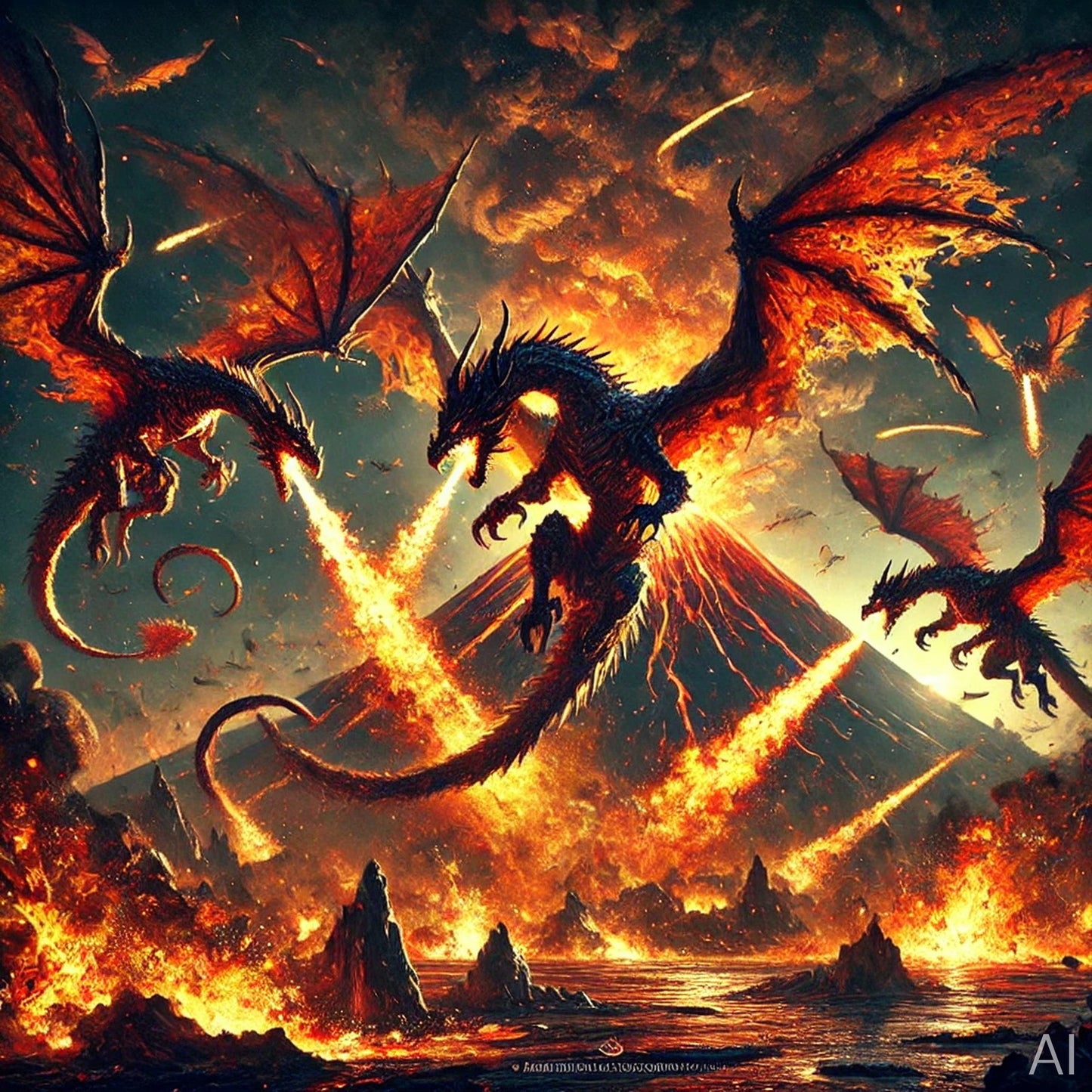 Wicked Dragons Carousel – 5 Infernal Digital Artworks