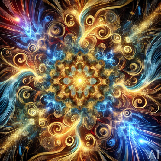 Luminous Mandala Flowers – 5 High-Resolution Digital Art Prints (ZIP File Download)
