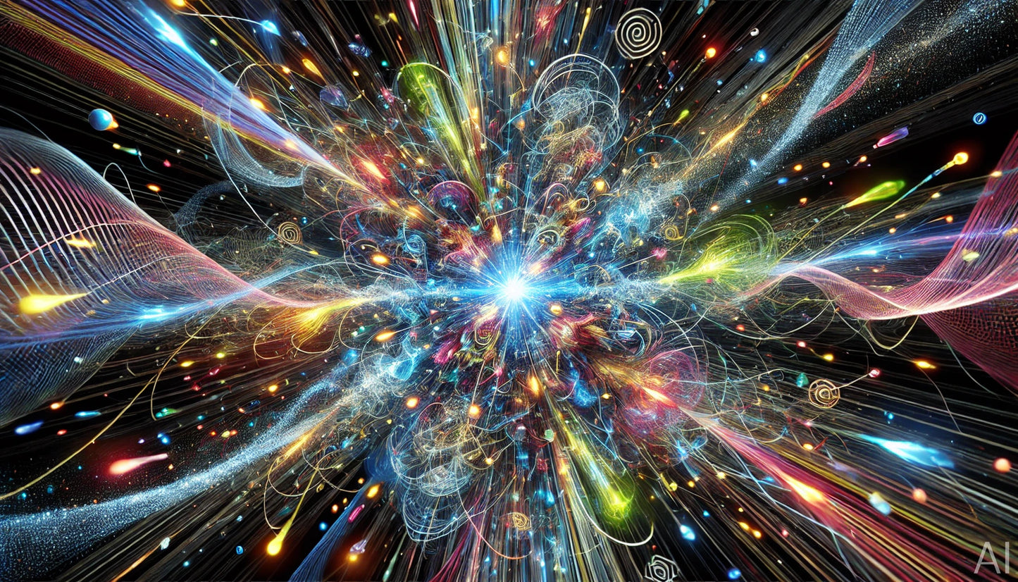 CERN Particle Collision – 5 Quantum Burst JPG Artworks (ZIP File Download)