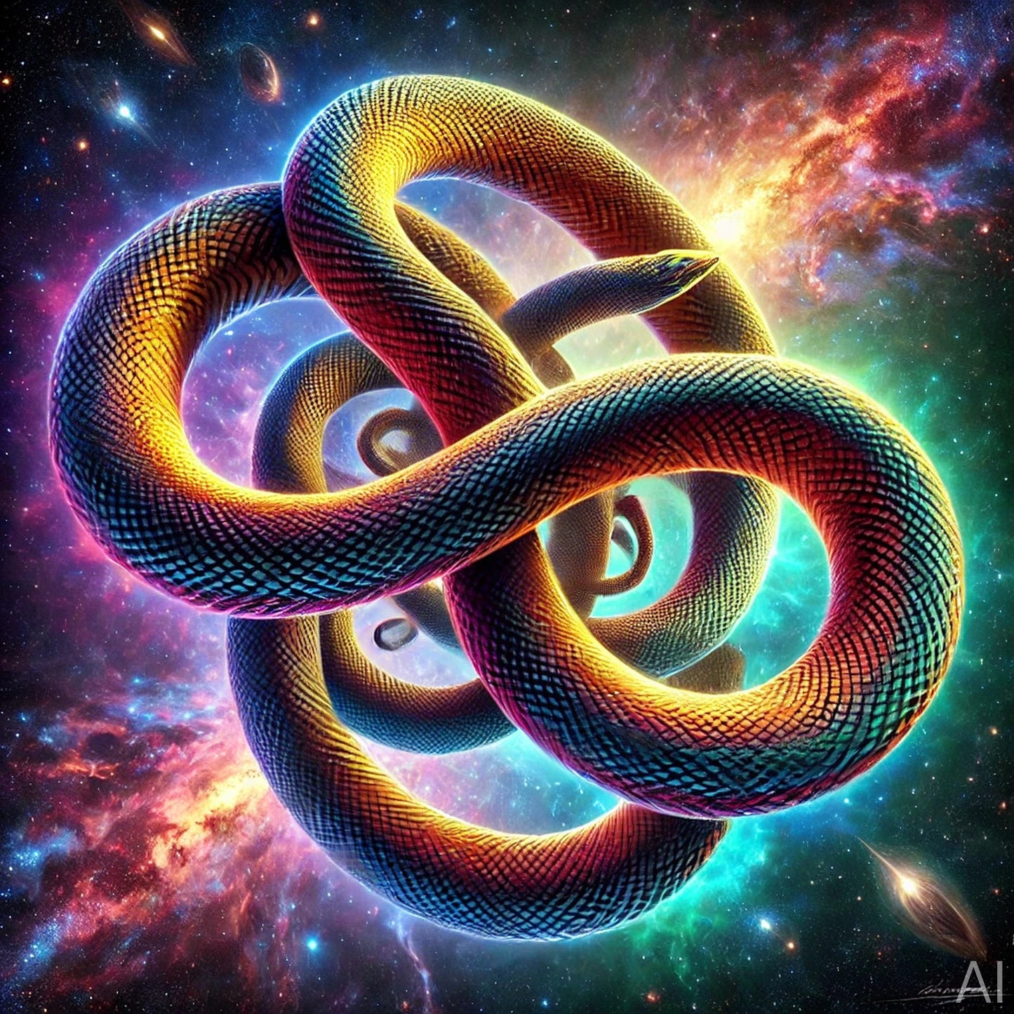 Boaz Snake – 5 Cosmic Infinity Serpent JPG Artworks (High-Resolution ZIP Download)