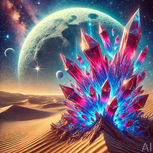 Crystal Growth – 5 Surreal Desert Bloom Digital Art Prints (High-Resolution ZIP Download)
