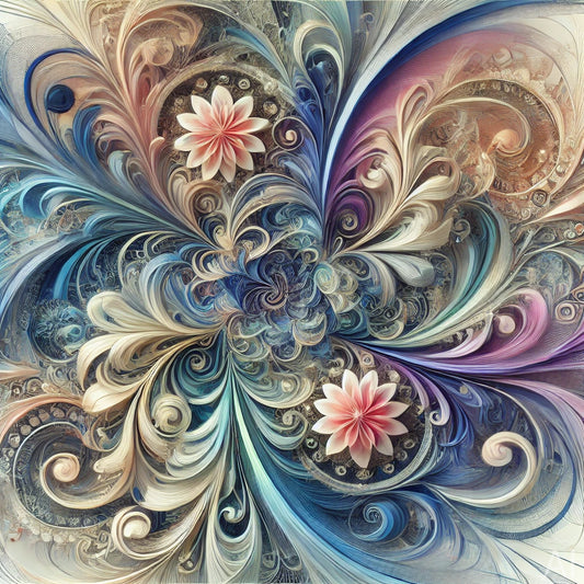 Fractal Flower Dreams – USB + Digital Download (5 High-Resolution JPG Art Prints)