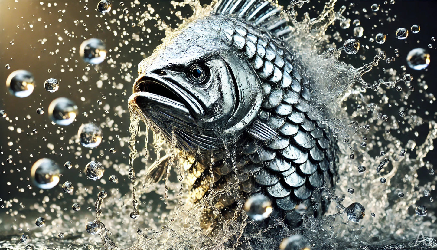 Geckos & Fish – USB + Digital Download (5 Surreal Nature-Inspired Art Prints)