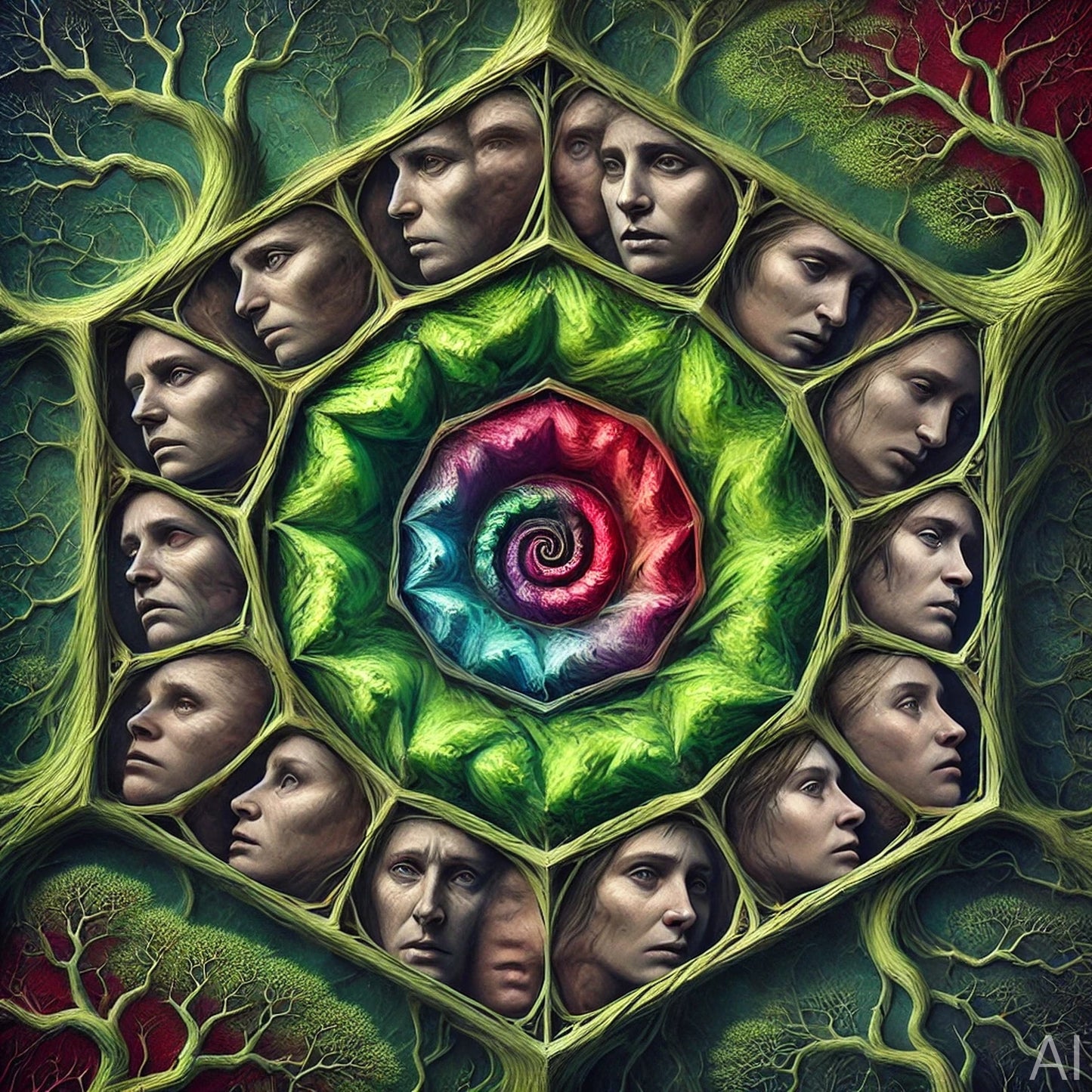 Surreal Blue Visions – 5 Symbolic Surreal Digital Art Prints (High-Resolution ZIP Download)