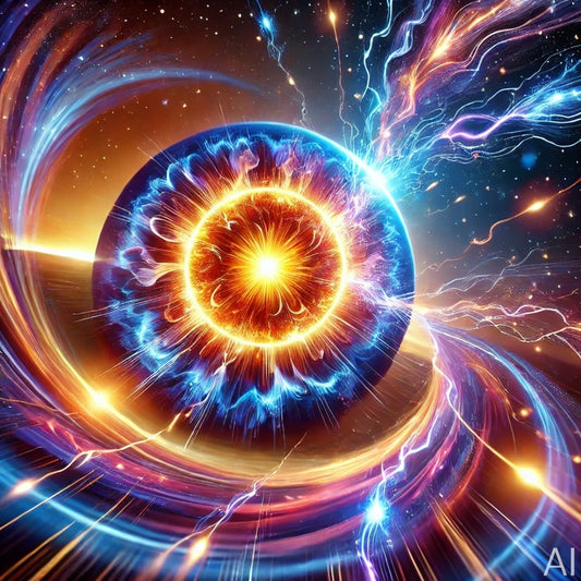 Quantum Burst – USB + Digital Download (5 Particle Explosion JPG Art Prints)