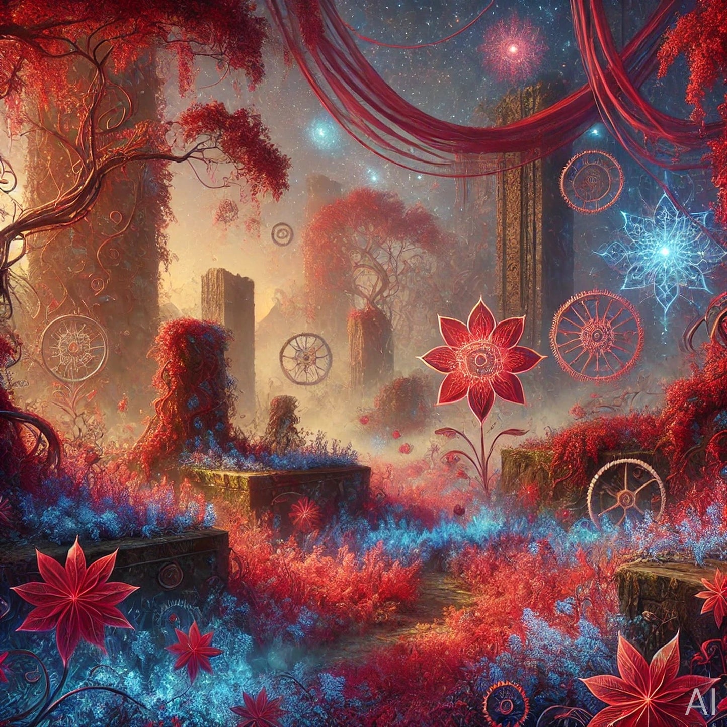 Steampunk Spaceship – 5 Retro-Futurist Digital Art Prints (High-Resolution ZIP Download)