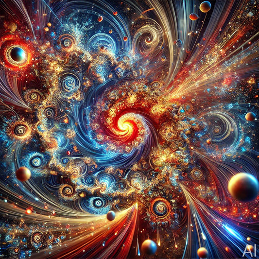 Space Grid Kaleidofractal – USB + Digital Download (5 Sci-Fi Kaleidoscope JPG Art Prints)