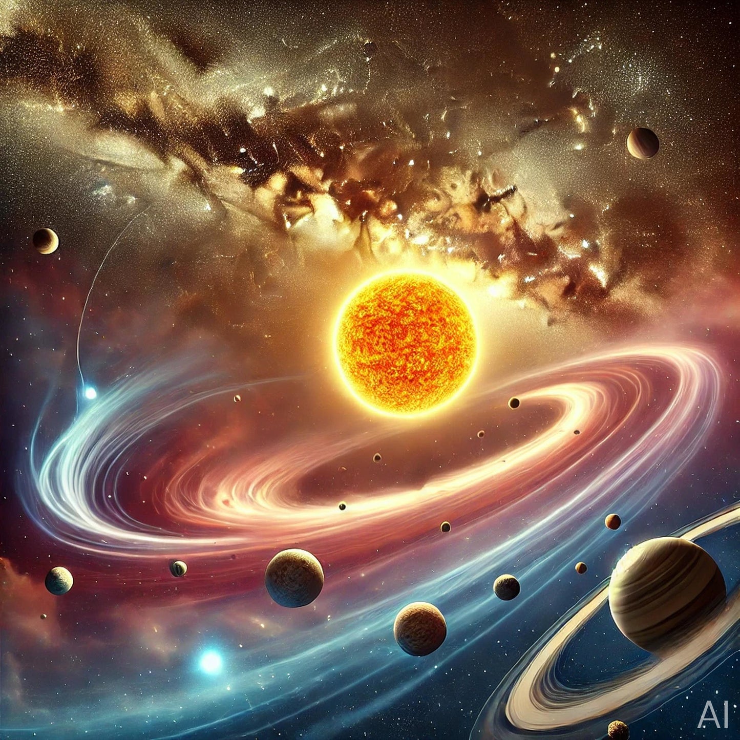 Sunstar – Dual Star Fusion Art Set (5 Digital Images)