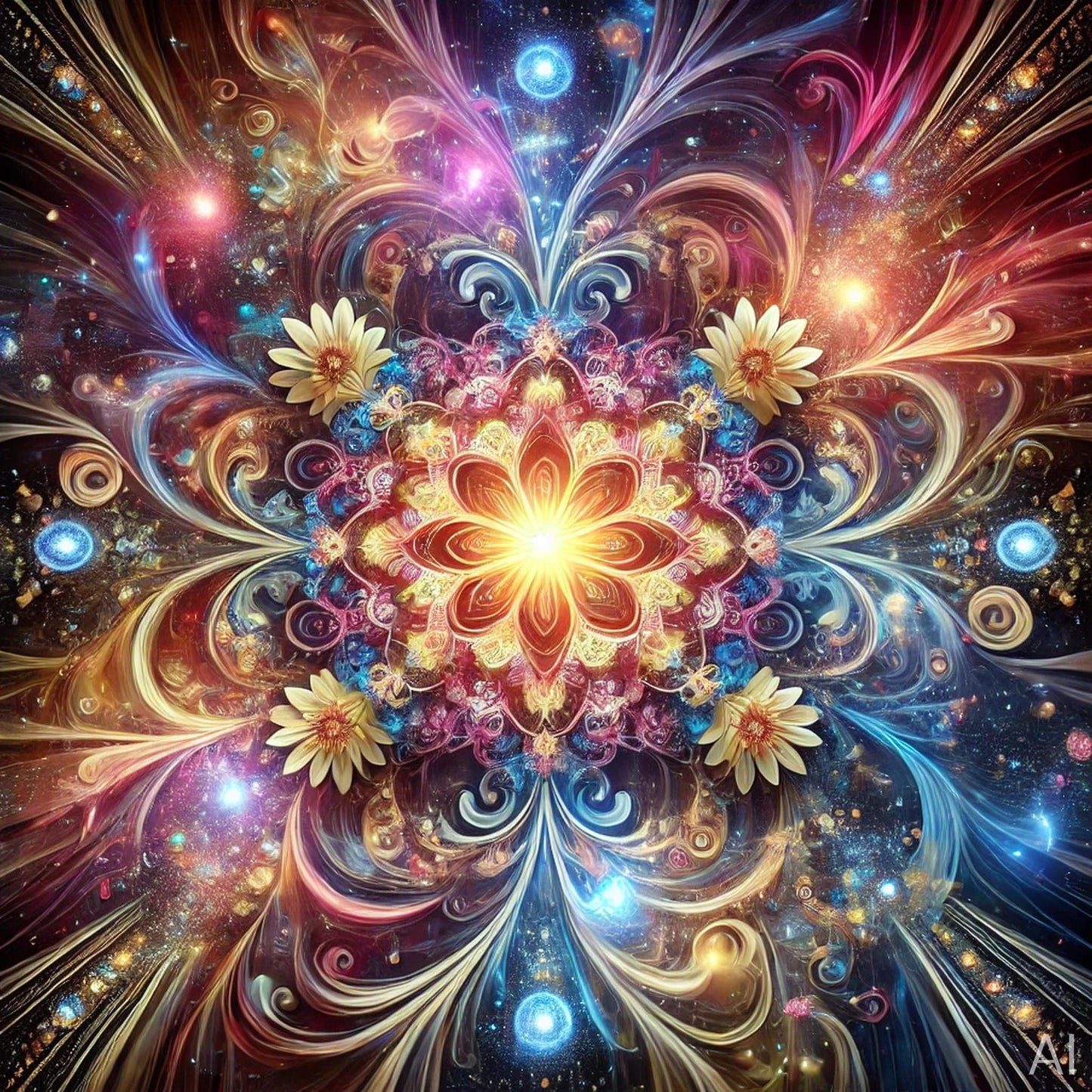 Sunstar – Dual Star Fusion Art Set (5 Digital Images)